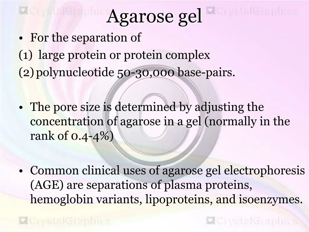 agarose gel 1