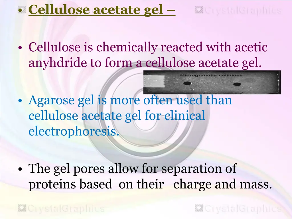 cellulose acetate gel