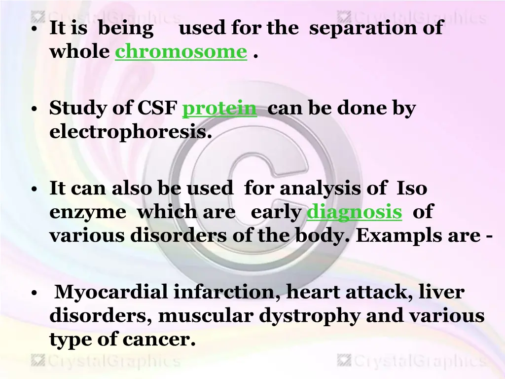 it is being used for the separation of whole