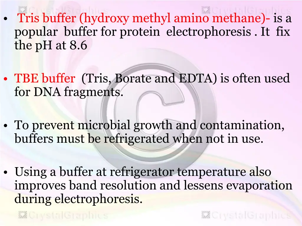 tris buffer hydroxy methyl amino methane