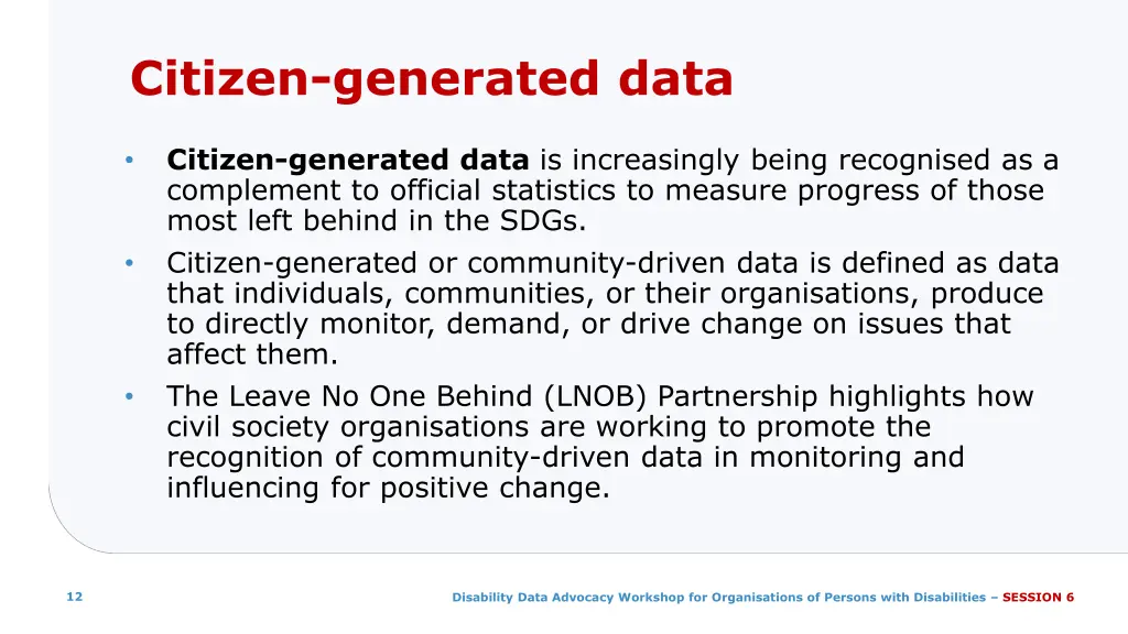 citizen generated data