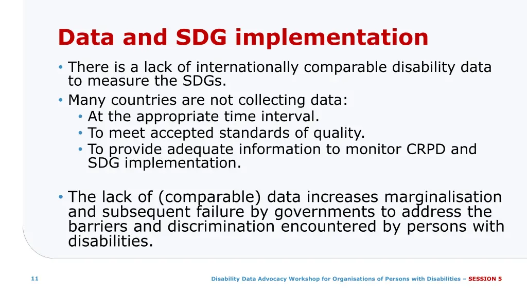 data and sdg implementation