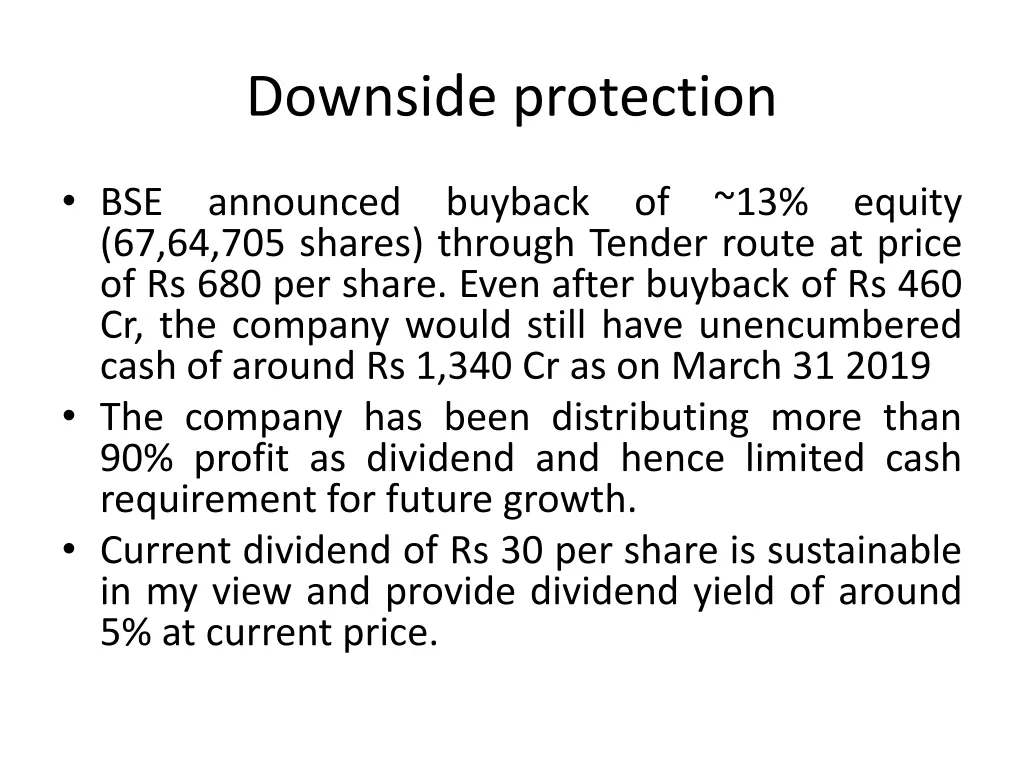 downside protection
