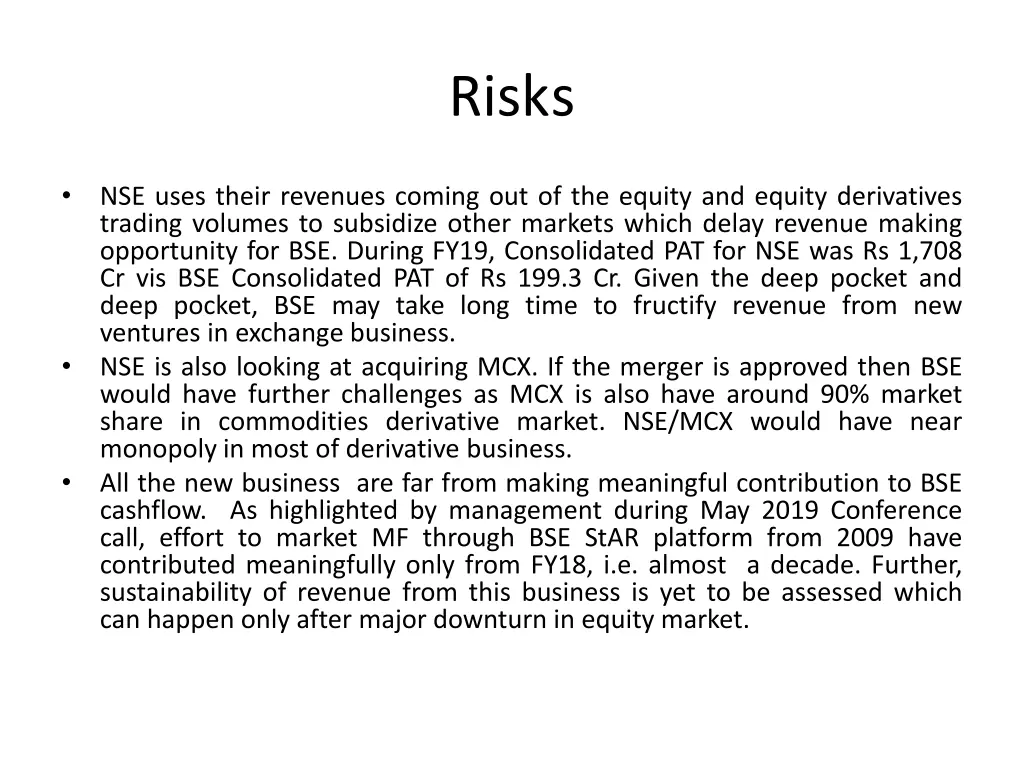 risks