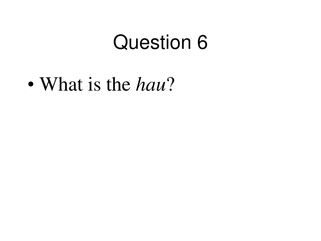 question 6