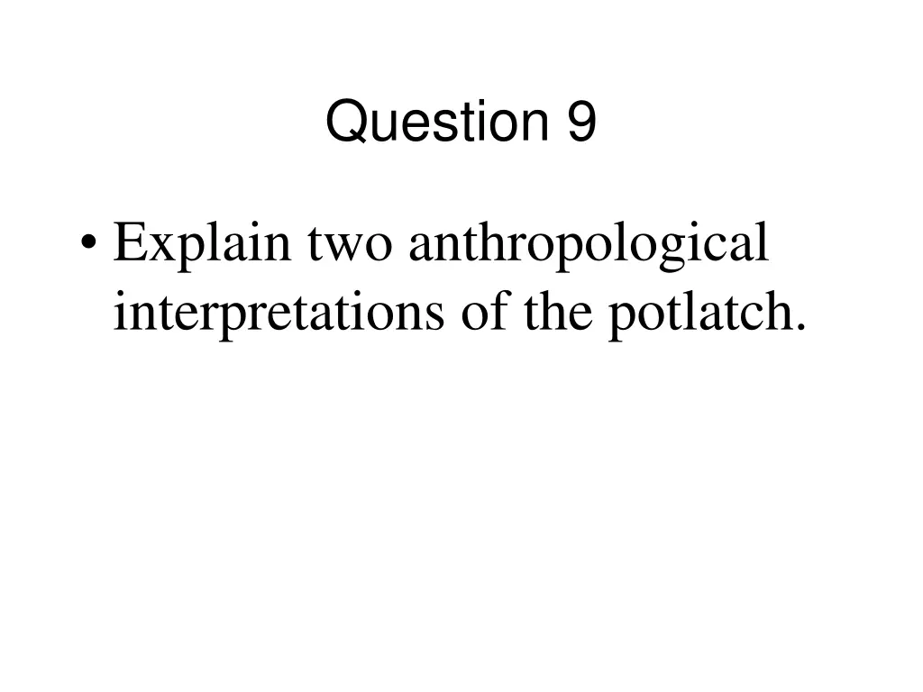 question 9