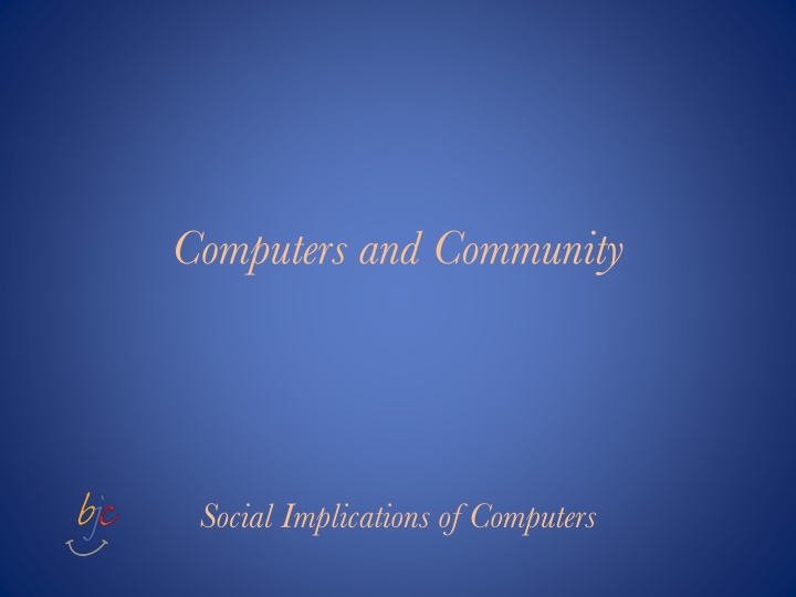 computers and community