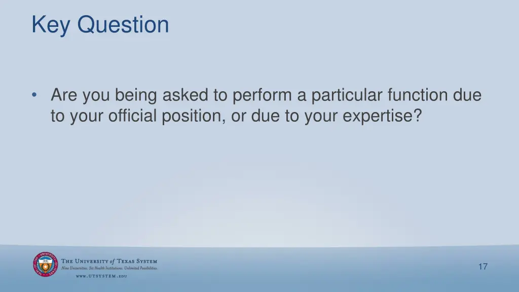 key question