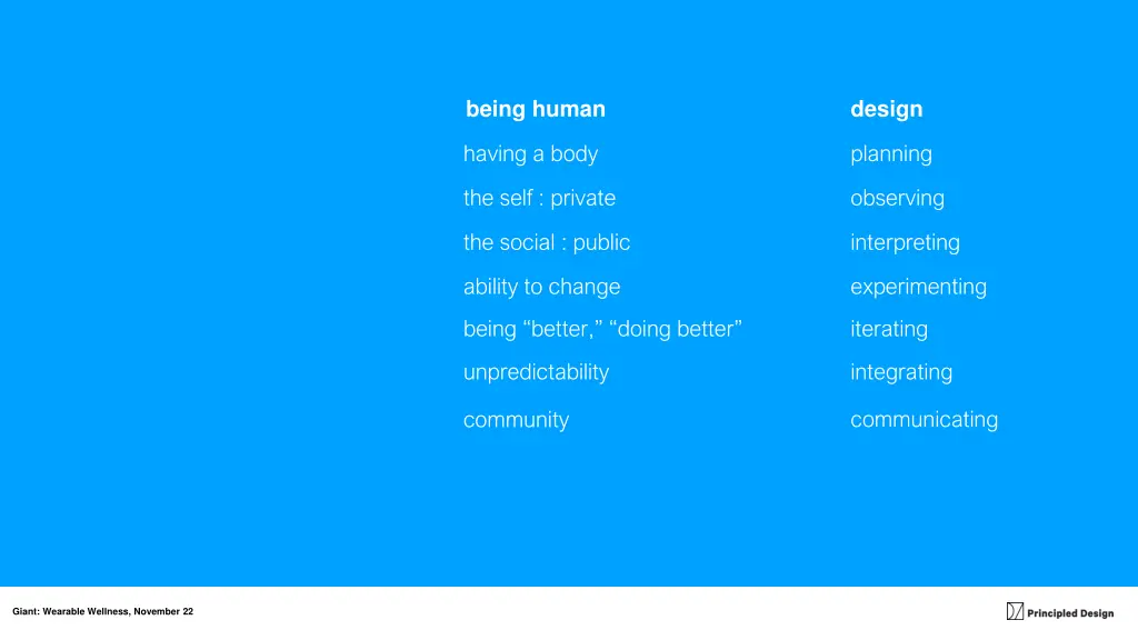 being human