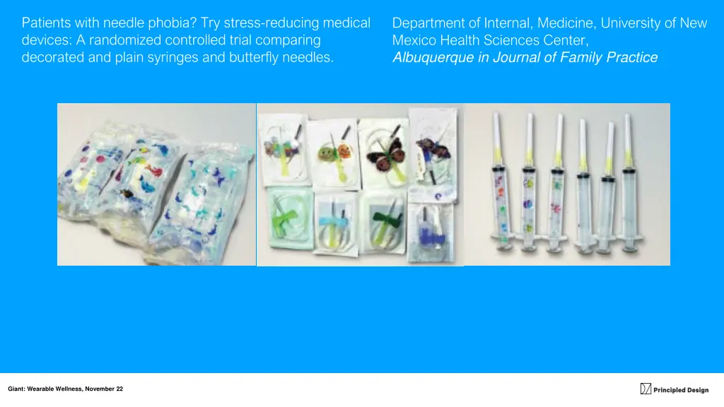patients with needle phobia try stress reducing
