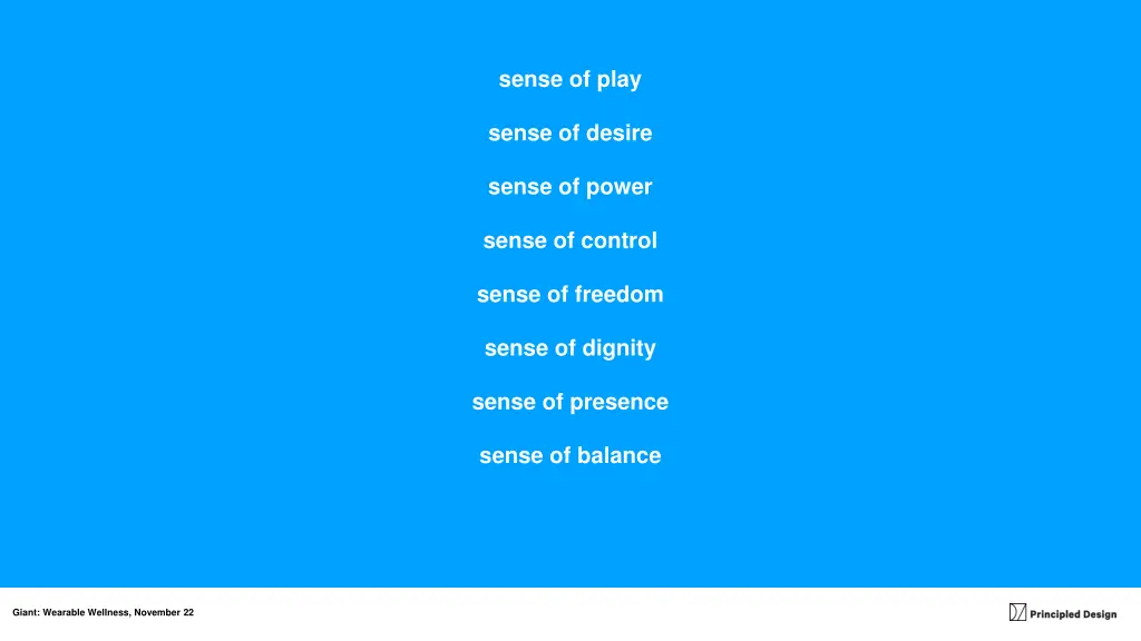 sense of play