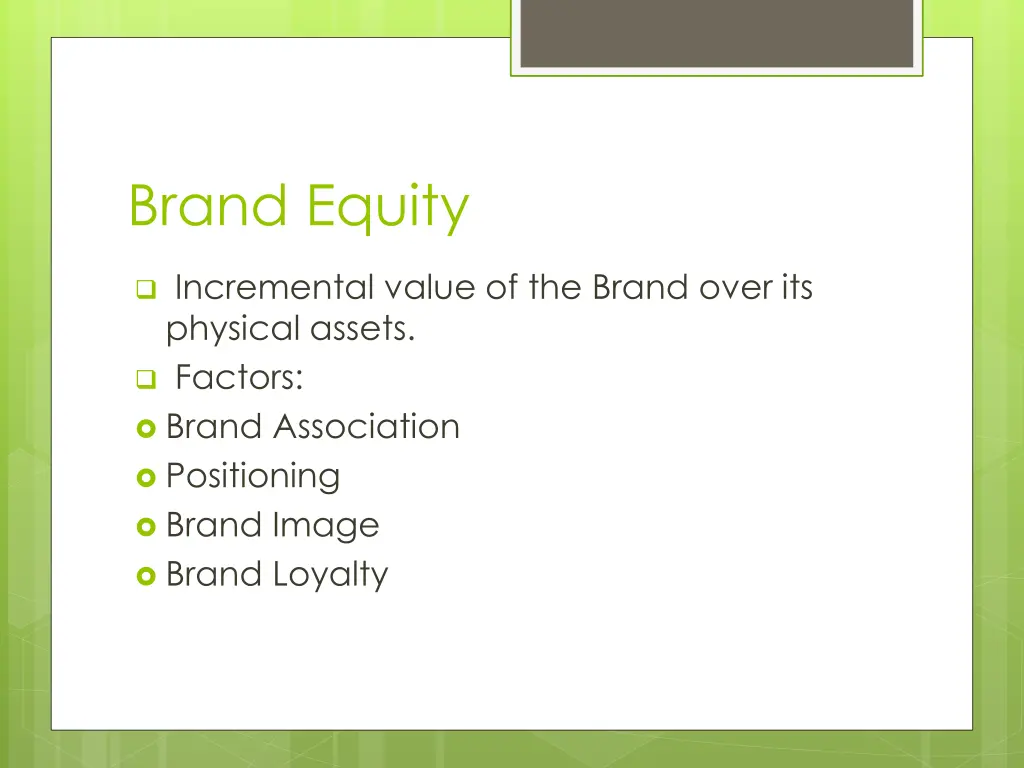 brand equity