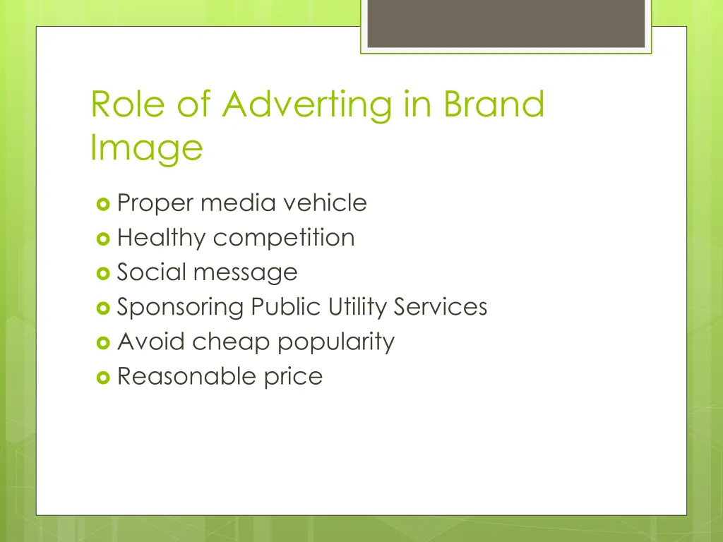 role of adverting in brand image 1