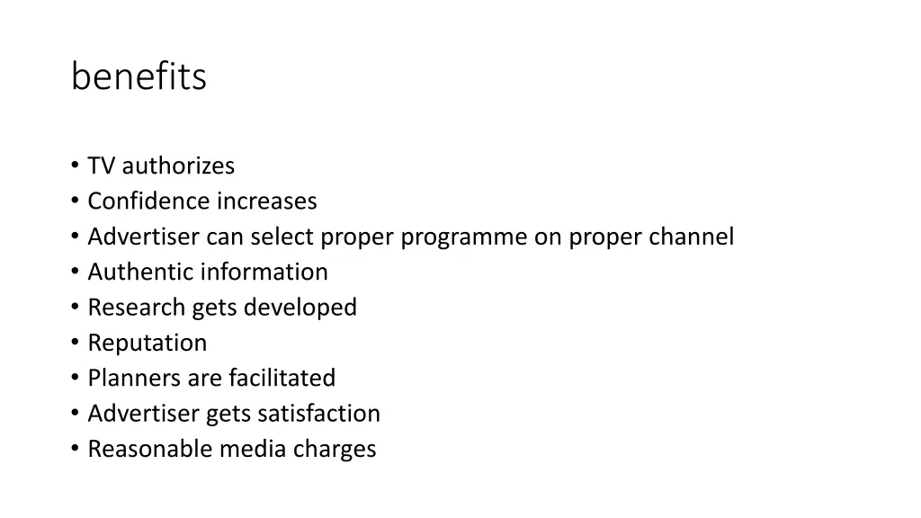benefits