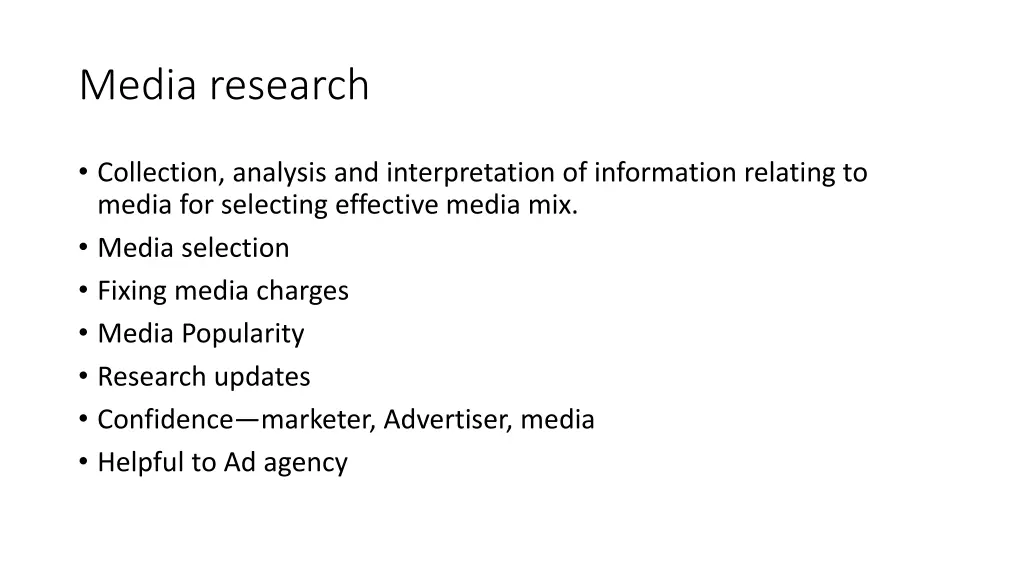 media research