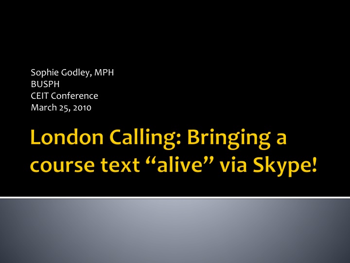 sophie godley mph busph ceit conference march