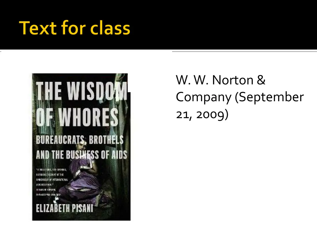 w w norton company september 21 2009