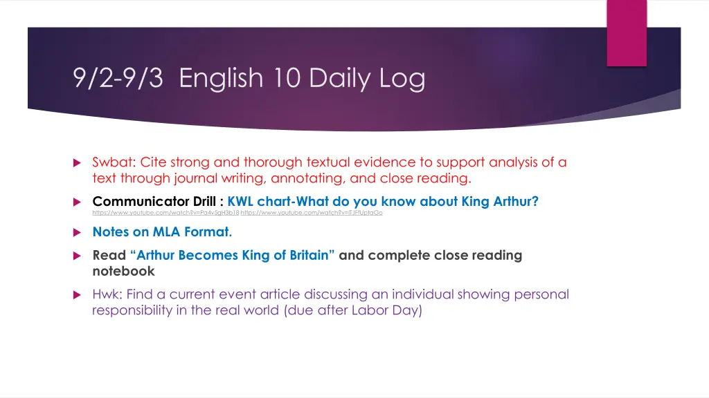 9 2 9 3 english 10 daily log
