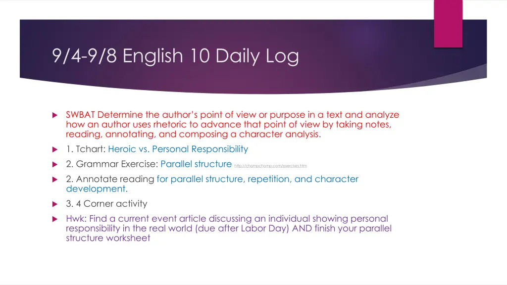 9 4 9 8 english 10 daily log