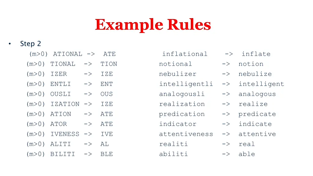 example rules 1