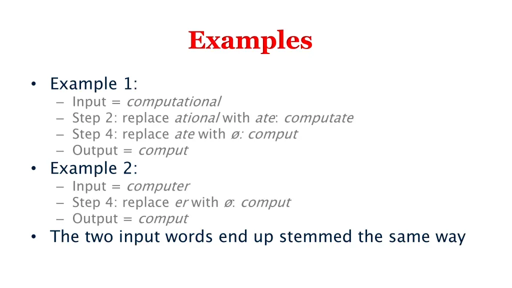 examples