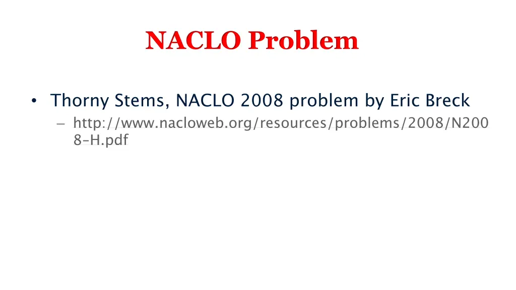 naclo problem