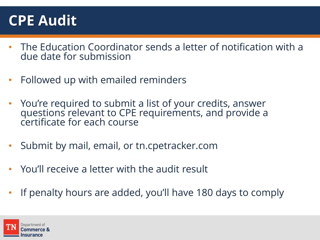 cpe audit