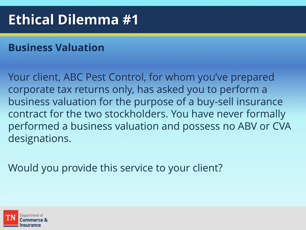 ethical dilemma 1