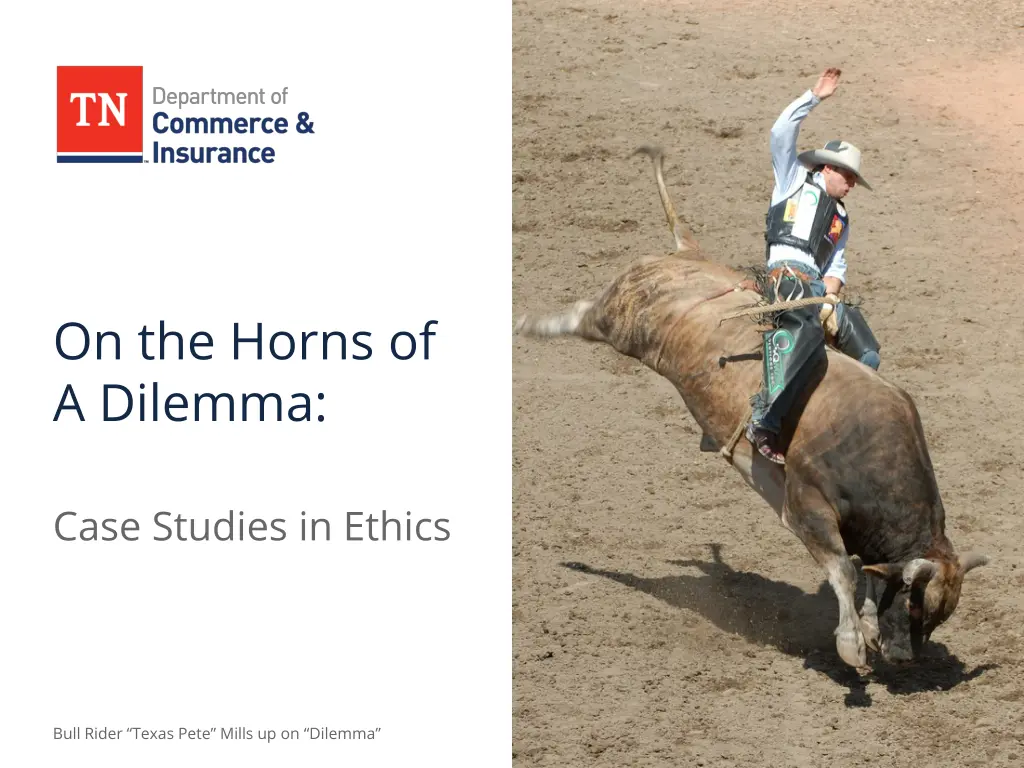 on the horns of a dilemma
