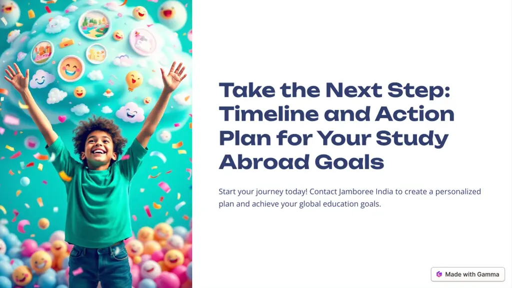 take the next step timeline and action plan