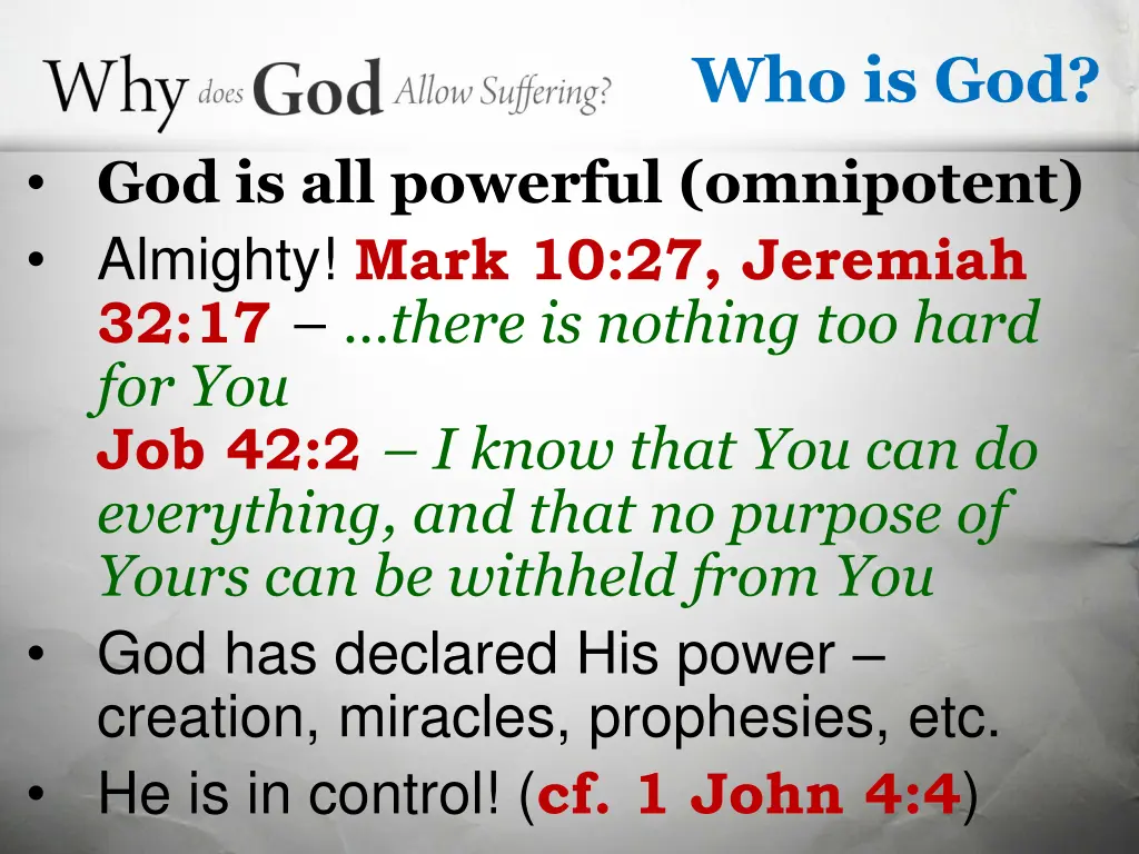 who is god 1