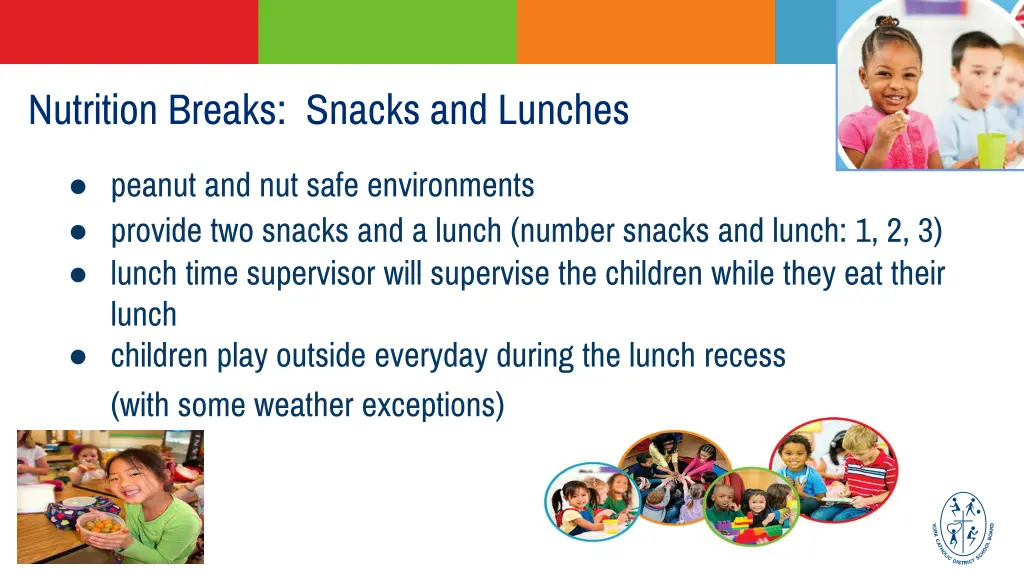 nutrition breaks snacks and lunches