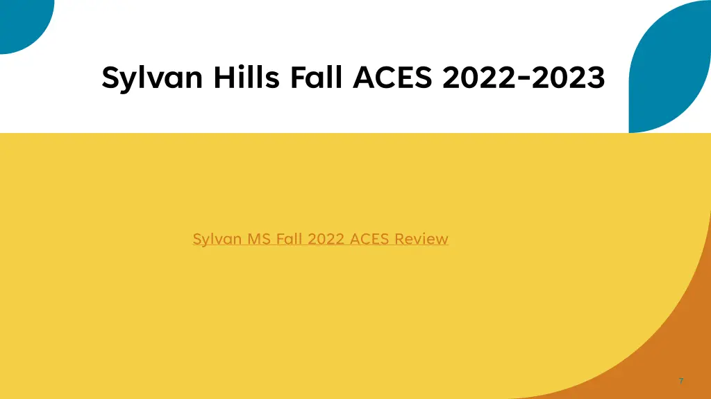 sylvan hills fall aces 2022 2023