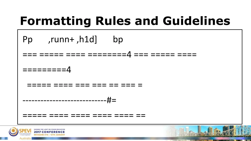 formatting rules and guidelines 11
