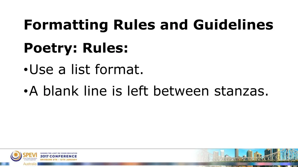 formatting rules and guidelines 16