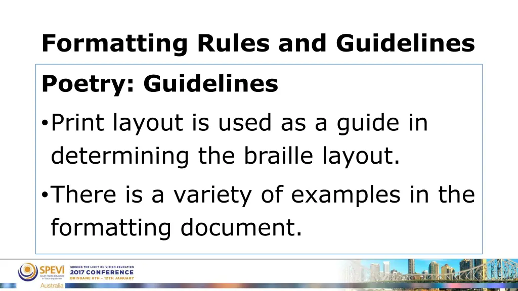 formatting rules and guidelines 17