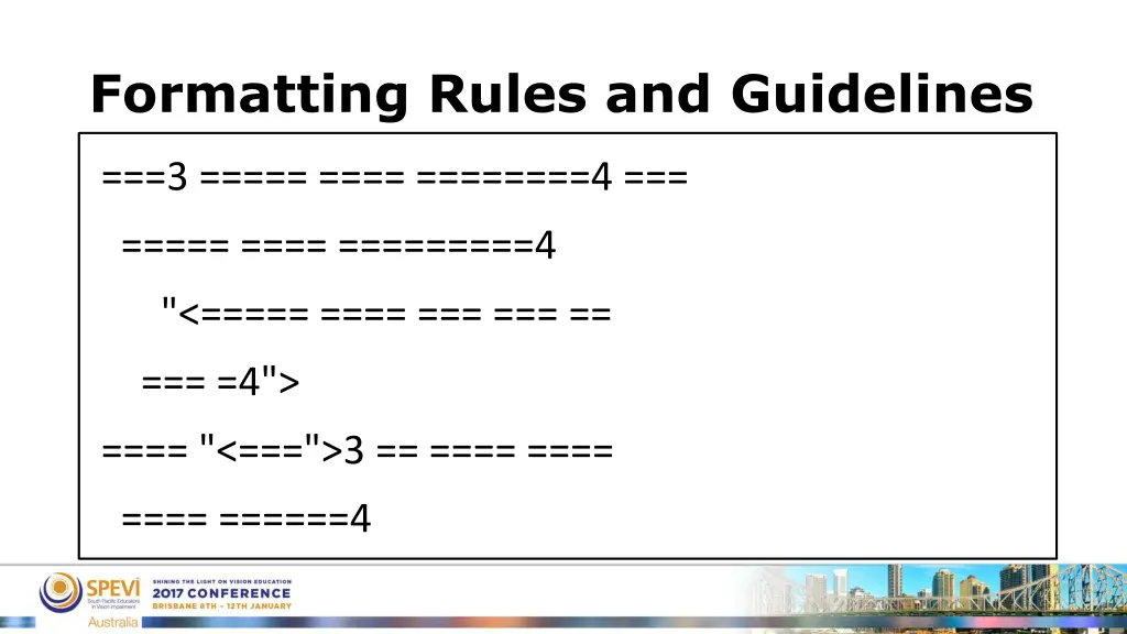 formatting rules and guidelines 19