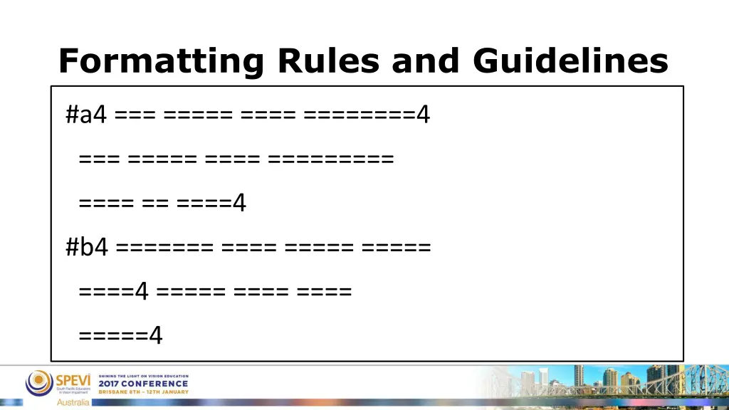 formatting rules and guidelines 5