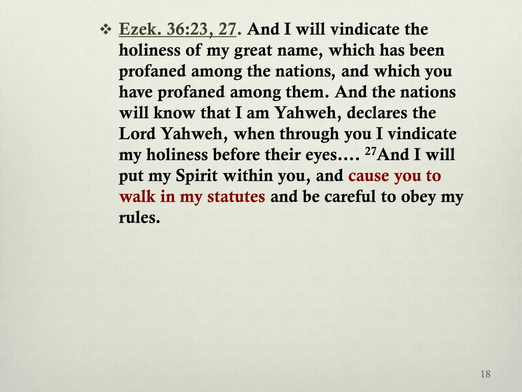 ezek 36 23 27 and i will vindicate the holiness