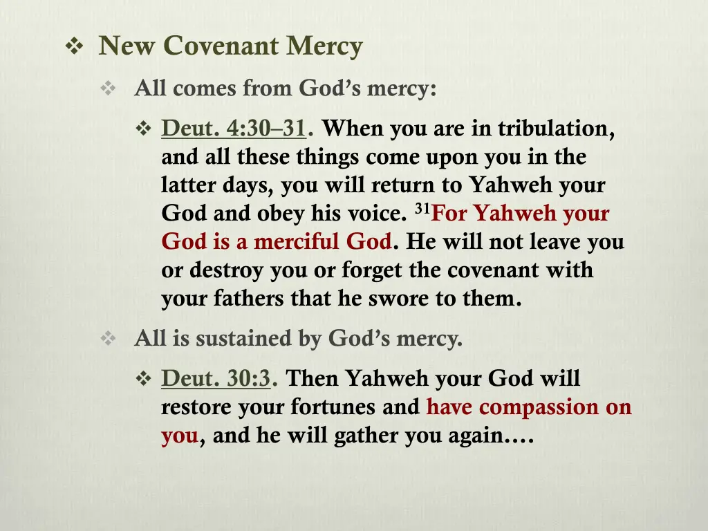 new covenant mercy