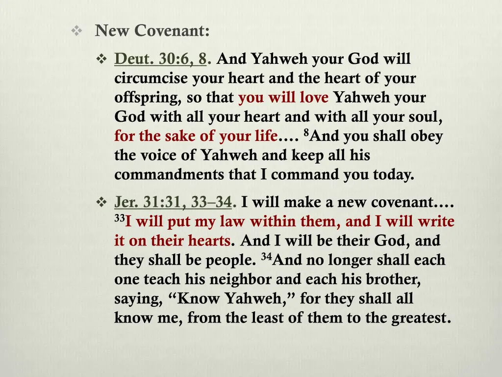 new covenant