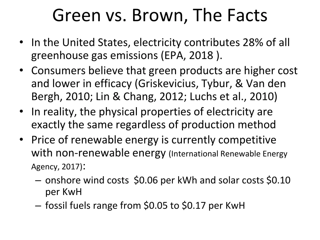 green vs brown the facts