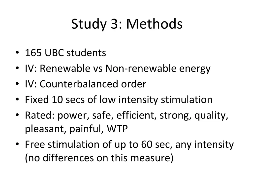 study 3 methods