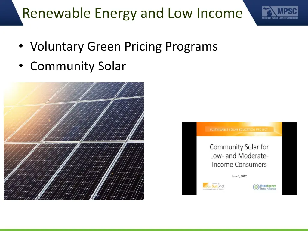 renewable energy and low income
