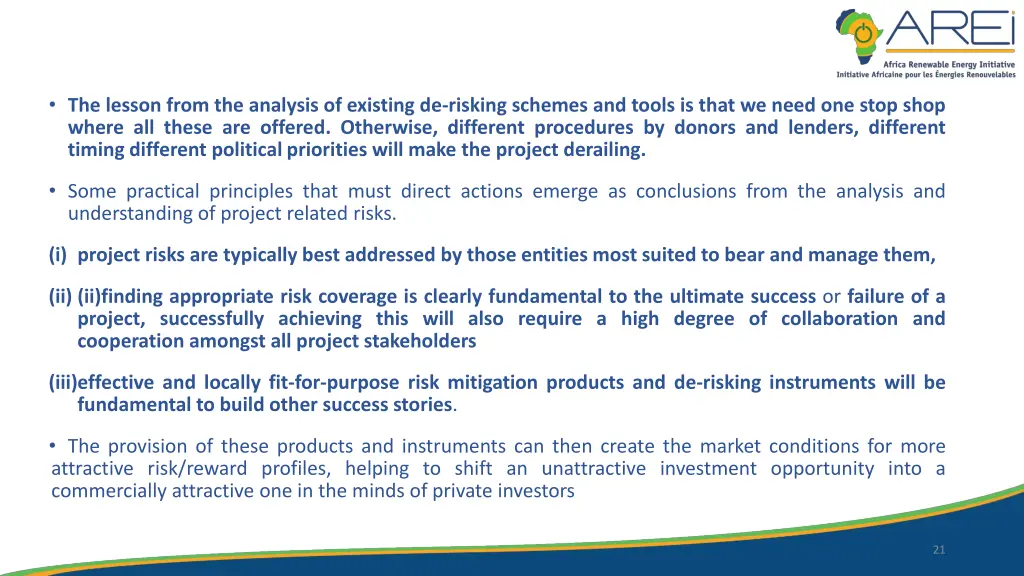 the lesson from the analysis of existing
