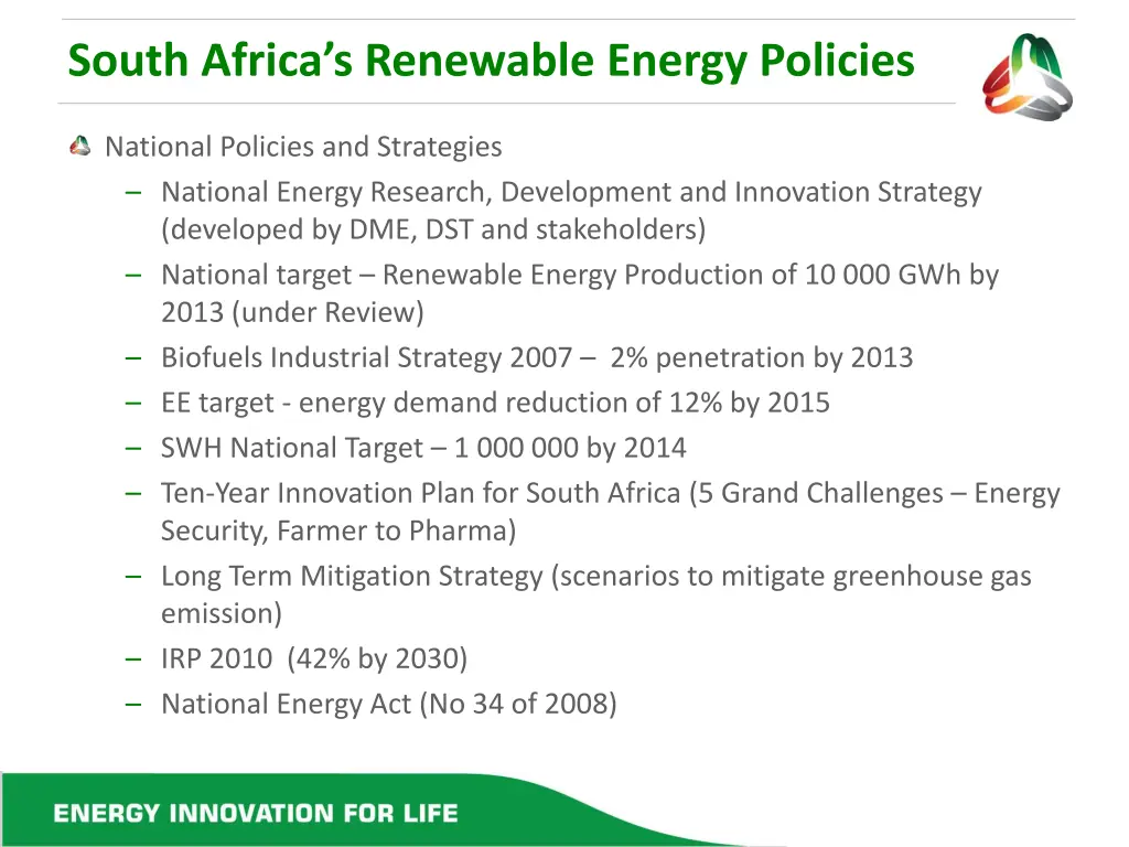 south africa s renewable energy policies