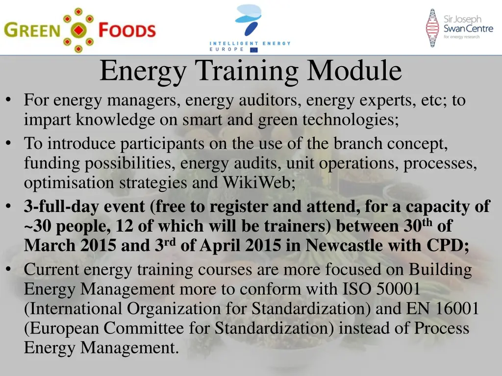 energy training module for energy managers energy