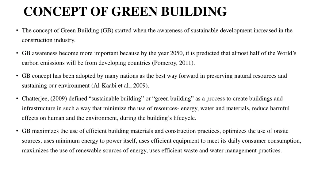 concept of green building