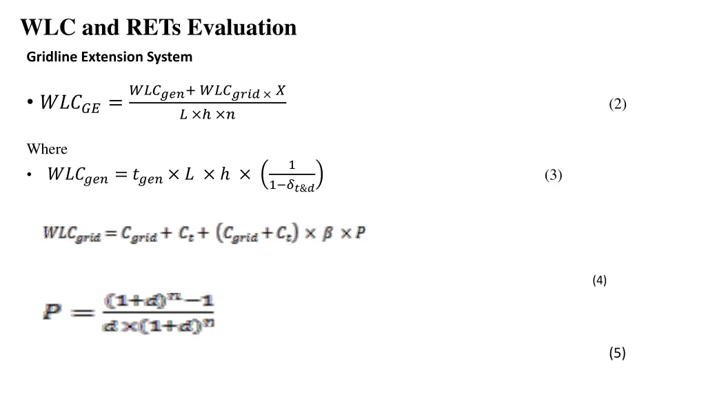 wlc and rets evaluation 1