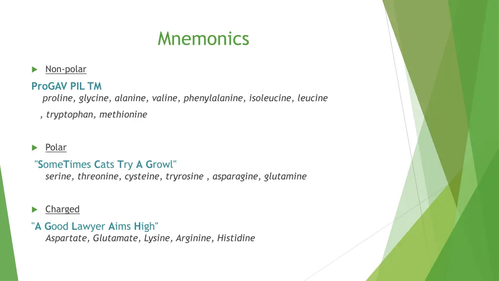 mnemonics